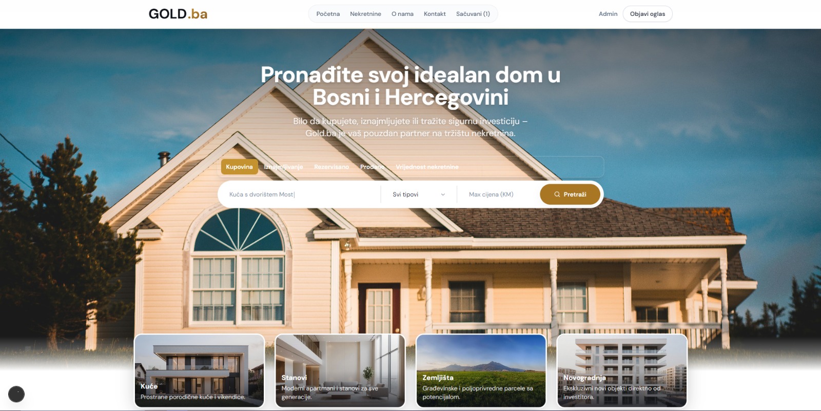 Gold.ba — dodatni prikaz