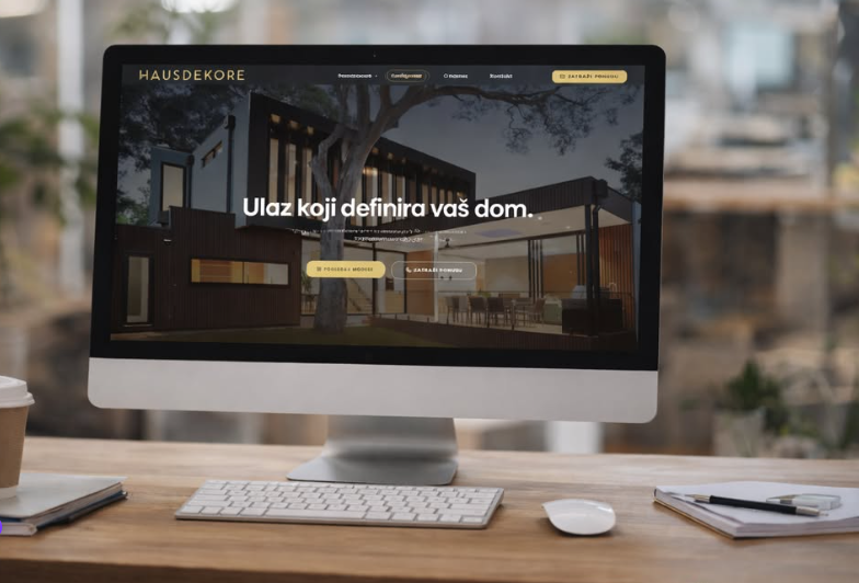 HausDekore — prikaz web stranice