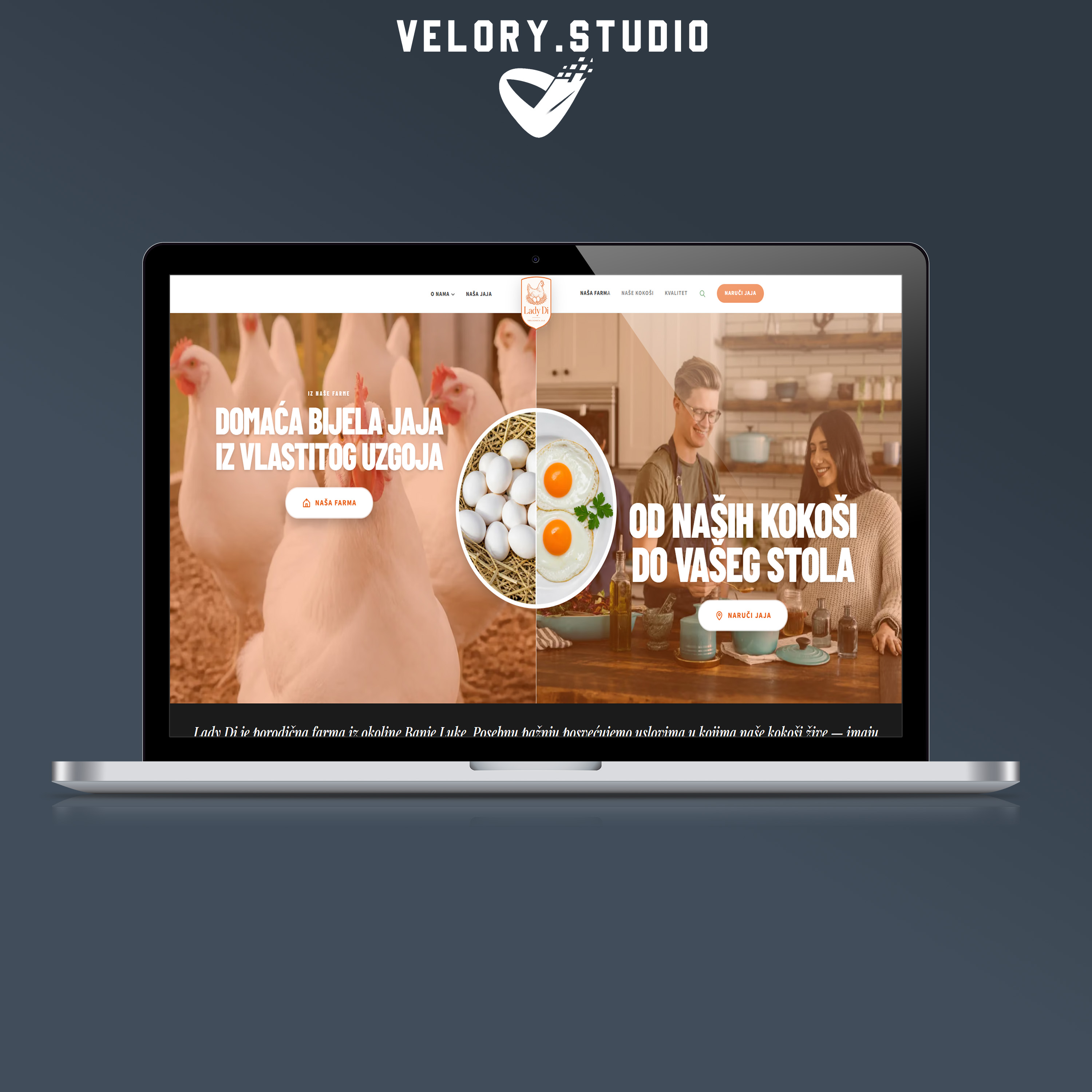 Lady Di — prikaz web stranice