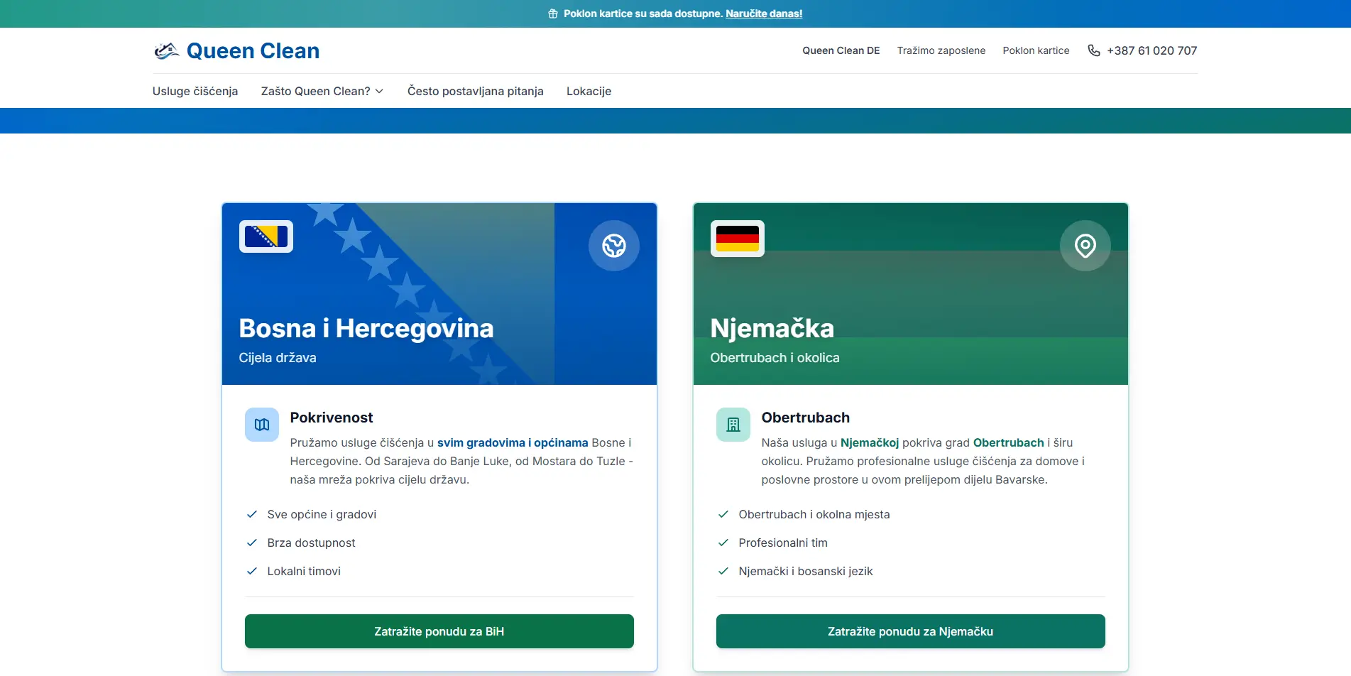 QueenClean — dodatni prikaz projekta